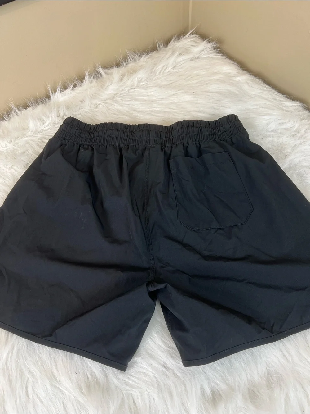 Abercrombie and Fitch Men's Black Nylon Shorts Baggies medium - Picture 13 of 13